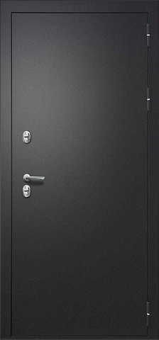 Термодверь входная FLY DOORS Айварс Термо зеркало, 2 замка, 1,4 мм металл, (черный букле+велюто бианко) #2