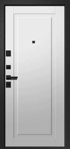 Теплая дверь входная Ретвизан Орфей-615, 2 замка, 1,4 мм металл, (графит софт+айс софт) #3