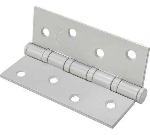 Петли (комплект) врезная универсальная без колпачка Ренц IN100-4BB FH Grey (2шт), цвет серый (гарантия - 2 года)