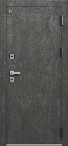 Термодверь входная Центурион Т-9 (2025), 2 замка, 1,4 мм металл, (антрацит муар/серый камень+белый кашемир) #2