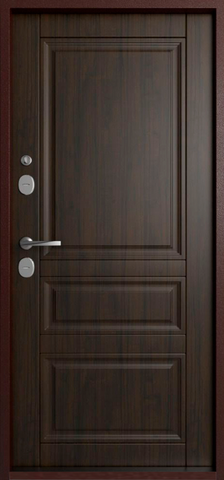 Термодверь входная Эталон Термо-4, 2 замка, 1,4 мм металл, (черный букле+венге) #3