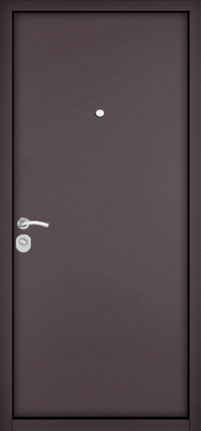 Дверь входная Мастино (Бульдорс) Хоум Эко Нестандарт металл/металл, 1 замок, 1,4 мм металл, (шоколад букле+шоколад букле) #3