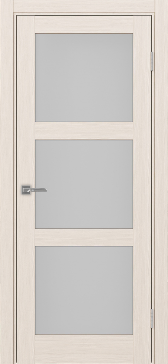 Дверь межкомнатная Оптима Порте Турин 530.222, цвет перламутровый ясень, экошпон, стекло мателюкс