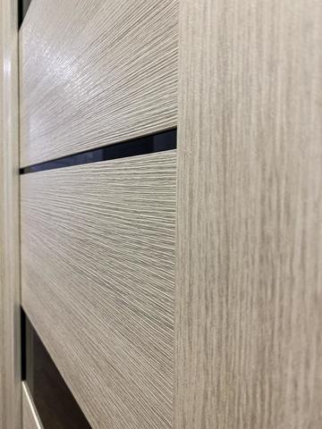 Дверь межкомнатная Альберо (Фрегат) Мегаполис Прага, цвет белый кипарис, экошпон, стекло черное #4