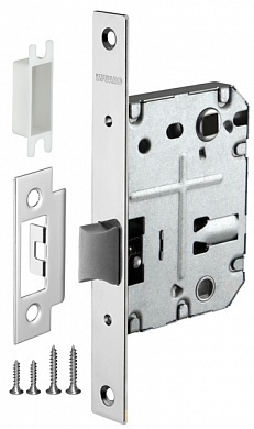 Замок врезной пластик Фуаро PLASTP72-50 (P72-50) CP, цвет хром (гарантия - 12 месяцев)