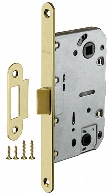 Замок сантехнический пластик Фуаро PLASTP96WC-50 (P96WC-50) SG, цвет золото матовое (гарантия - 12 месяцев)