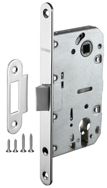 Замок под цилиндр пластик Фуаро PLASTP85C-50 (P85C-50) CP, цвет хром (гарантия - 12 месяцев)