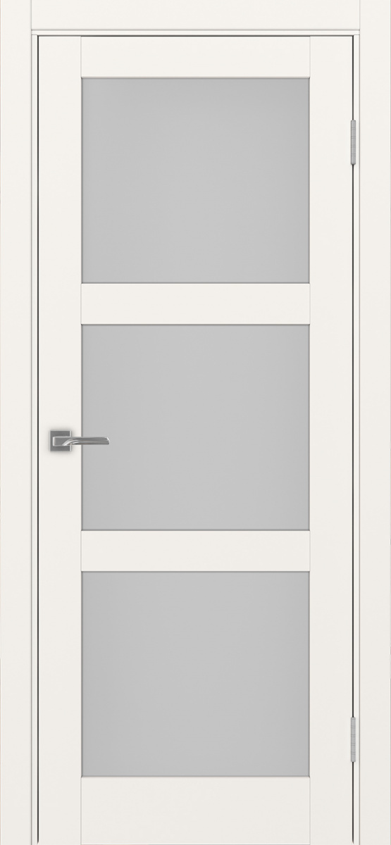 Дверь межкомнатная Оптима Порте Турин 530.222, цвет бежевый, экошпон, стекло мателюкс