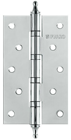 Петля врезная универсальная с колпачком Фуаро IN5400UA-BL CP (4BB/A/BL 125x75x2,5) блистер, цвет хром (гарантия - 2 года)