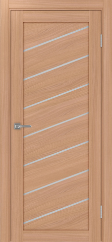 Дверь межкомнатная Оптима Порте Турин 508У.112, цвет темный ясень, экошпон, стекло мателюкс #2