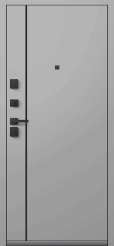 Теплая дверь входная Центурион С-106 (2026), 2 замка, 2 мм металл, (черный муар+сильвер кашемир) #3