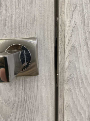 Дверь межкомнатная Альберо (Фрегат) Мегаполис Прага, цвет нордик дуб, экошпон, стекло черное #4