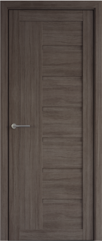 Дверь межкомнатная Альберо (Фрегат) Мегаполис Мадрид, цвет серый кедр, экошпон, глухая
