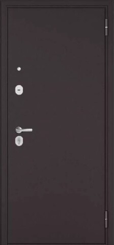 Теплая дверь входная Мастино (Бульдорс) Траст Эко 2, 2 замка, 1,4 мм металл, (шоколад букле+коньяк дуб) #2