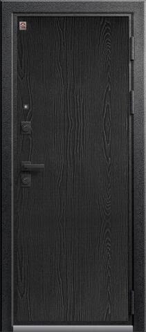 Теплая дверь входная Центурион Люкс-8 (2025), 2 замка, 2 мм металл, (серый муар/графит распил+белый кашемир) #2