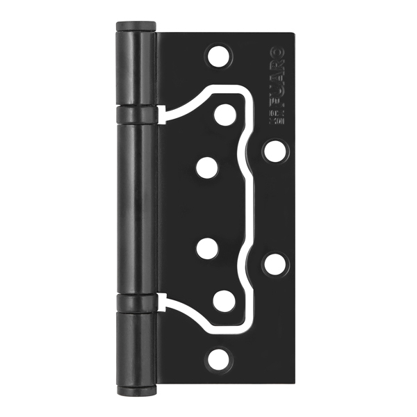 Петля накладная Фуаро IN4500W-BL BL (500-2BB/BL 100x2,5) блистер, цвет черный матовый (гарантия - 6 месяцев)