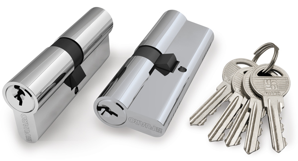 Цилиндр ключ-ключ Фуаро (100 ZA/70) 1000ZAKey70(30+10+30) CP, цвет хром (гарантия - 12 месяцев)