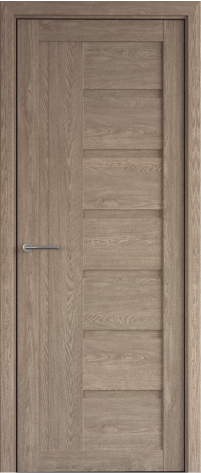 Дверь межкомнатная Альберо (Фрегат) Мегаполис Мадрид, цвет натуральный дуб, экошпон, глухая