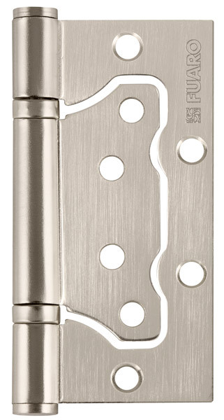 Петля накладная Фуаро IN4500W-BL SN (500-2BB/BL 100x2,5) блистер, цвет никель матовый (гарантия - 5 лет)