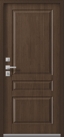 Термодверь входная Центурион Т-2 (2026), 2 замка, 2 мм металл, (шоколад муар+янтарный дуб) #3