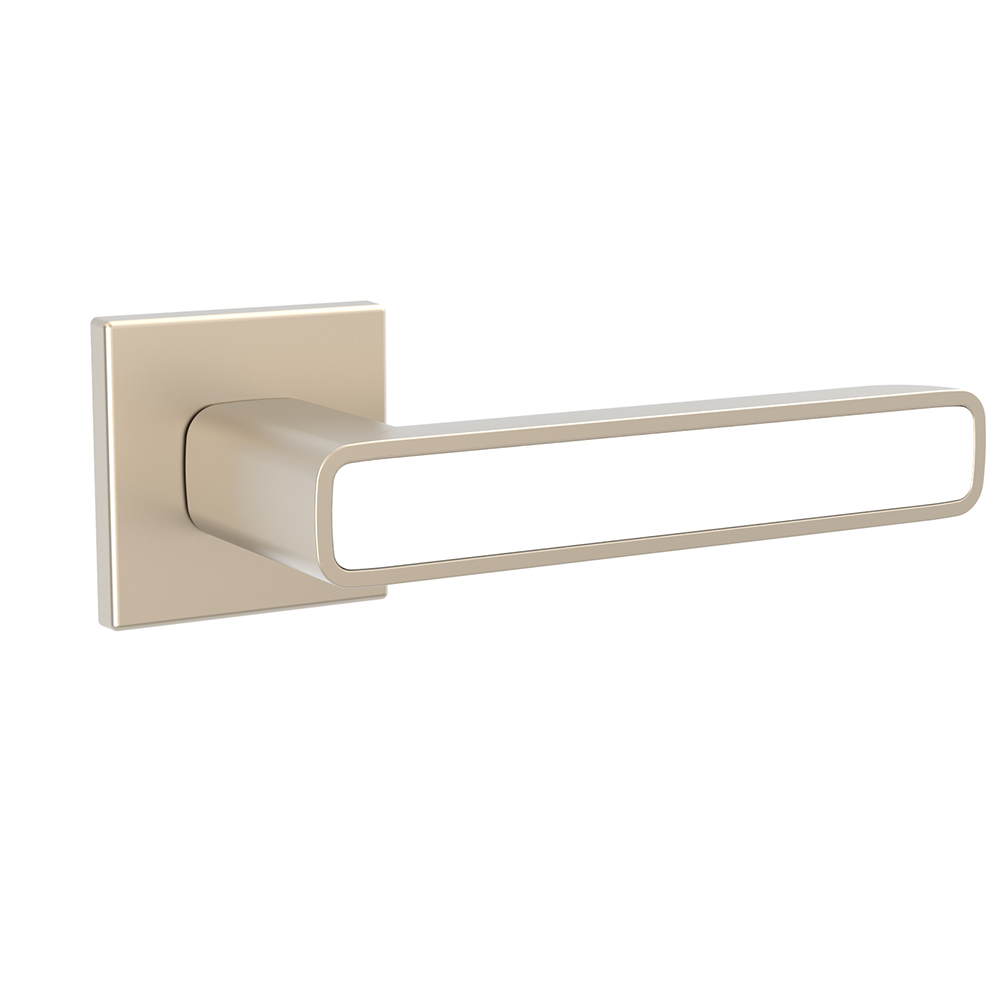 Ручка квадрат Пунто K.ARC.Q52.MARS SN/WH-19, цвет никель матовый/белый (гарантия - 12 месяцев)