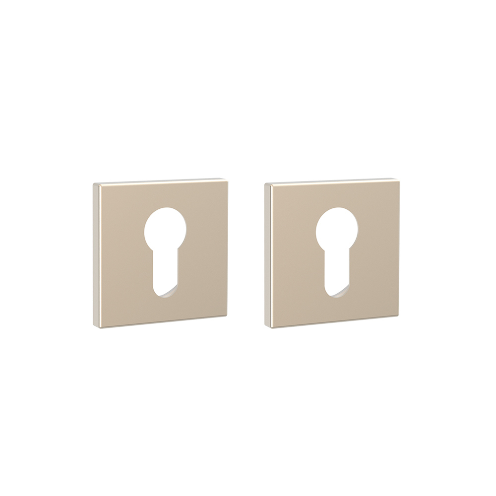 Накладка квадрат на цилиндр Пунто ET.K.ARC.Q52 (ET ARC) SN-3, цвет никель матовый (гарантия - 12 месяцев)