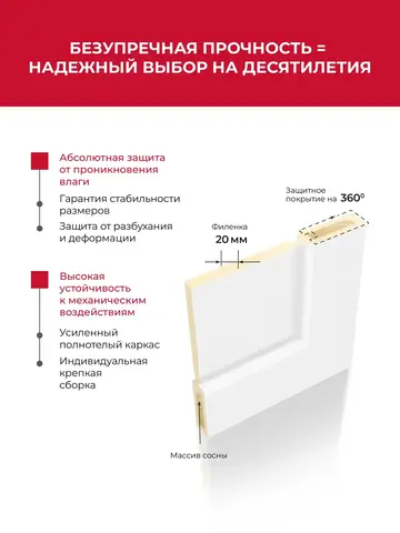 Дверь межкомнатная ХЬЮГОДОРС Катрина 11х120, цвет серебристый дуб, экошпон, стекло матовое (гарантия - 5 лет) #2