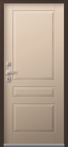 Термодверь входная Центурион Т-2 (2026), 2 замка, 2 мм металл, (шоколад муар+латте кашемир) #3