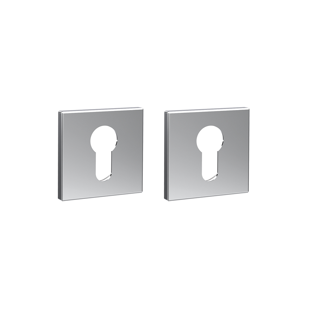 Накладка квадрат на цилиндр Пунто ET.K.ARC.Q52 (ET ARC) CP-8, цвет хром (гарантия - 12 месяцев)