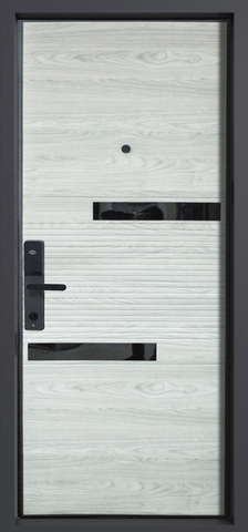 Дверь входная Город Мастеров Родина Блэк (электронный замок), 1 замок, 1,2 мм металл, (черный лофт+вязь каньон) #3