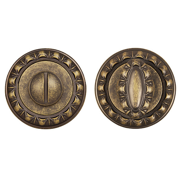 Завертка круг Пунто BK6.R.MT53 (BK6 MT) OB-13, цвет бронза античная к ручкам R.MT53.MADRID (MADRID MT) OB-13 (гарантия - 12 месяцев)