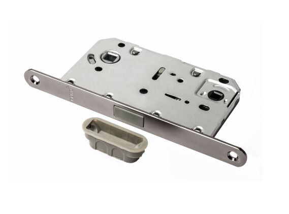 Замок сантехнический магнитный Ренц INLBM 5096 PL BN, цвет никель черный (гарантия - 12 месяцев)