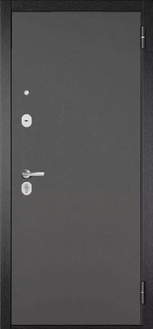 Теплая дверь входная Мастино (Бульдорс) Траст Эко металл/металл, 2 замка, 1,4 мм металл, (антрацит букле+антрацит букле) #2