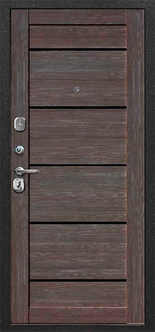 Дверь входная Феррони Гарда 7,5 см серебро царга, 2 замка, 1,2 мм металл, (серебро антик+грей дуб неаполь) #3