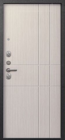 Дверь входная Сезам А-02 (2026), 2 замка, 1 мм металл, (черный сатин+капучино 3Д) #3