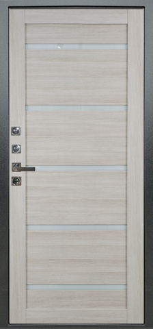 Теплая дверь входная Аргус Прайм Бенадир/Александра, 1 замок, 2 мм металл, (рал 6005+белая лиственница) #3