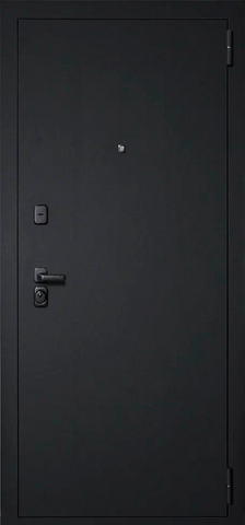 Дверь входная Бункер Дуэт 2 Фьюжн, 2 замка, 1,2 мм металл, (черный муар с блестками+белый) #2