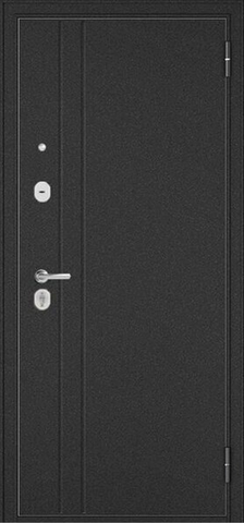 Теплая дверь входная Мастино (Бульдорс) Траст Эко RL 2-161, 2 замка, 1,4 мм металл, (антрацит букле+белоснежный) #2