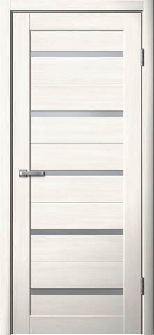 Дверь межкомнатная Ла Стелла 206, цвет снежный ясень, экошпон, стекло матовое