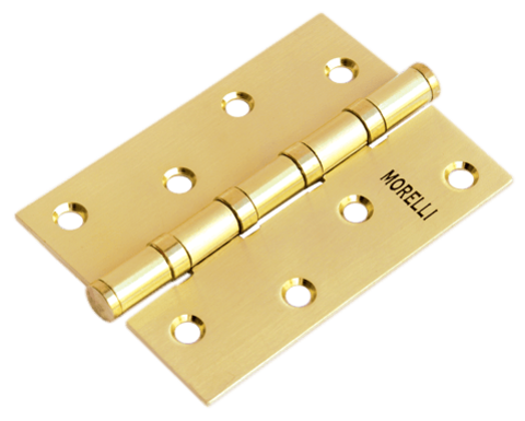 Петля врезная Морелли MS100X70X2.5-4BBSG, цвет золото матовое (гарантия - 12 месяцев)