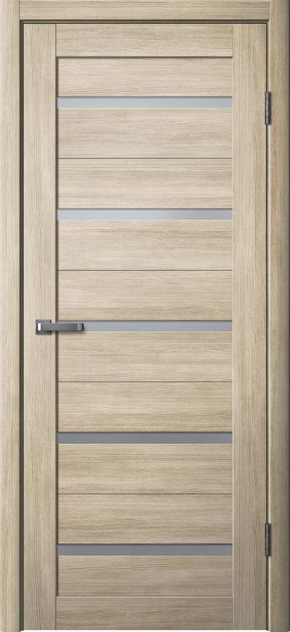 Дверь межкомнатная Ла Стелла 206, цвет латте ясень, экошпон, стекло матовое