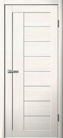 Дверь межкомнатная Ла Стелла 201, цвет снежный ясень, экошпон, стекло матовое