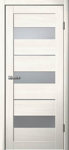 Дверь межкомнатная Ла Стелла 200, цвет снежный ясень, экошпон, стекло матовое