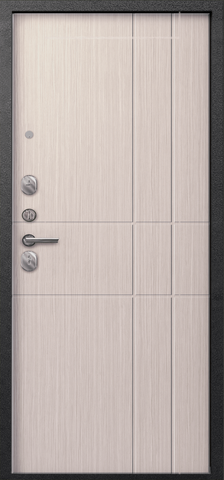 Дверь входная Сезам А-02 (2025), 2 замка, 1 мм металл, (черный сатин+капучино 3Д) #3