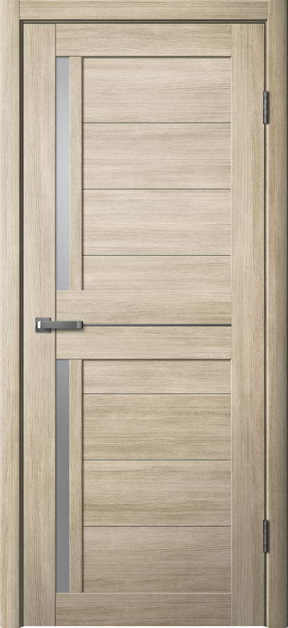 Дверь межкомнатная Ла Стелла 202, цвет латте ясень, экошпон, стекло матовое