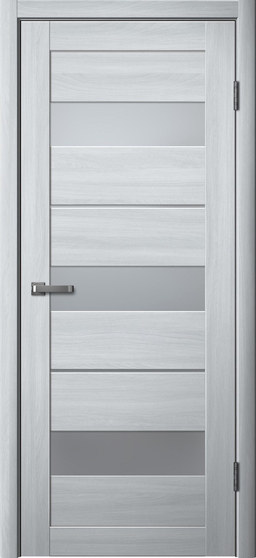 Дверь межкомнатная Ла Стелла 200, цвет пепельный ясень, экошпон, стекло матовое