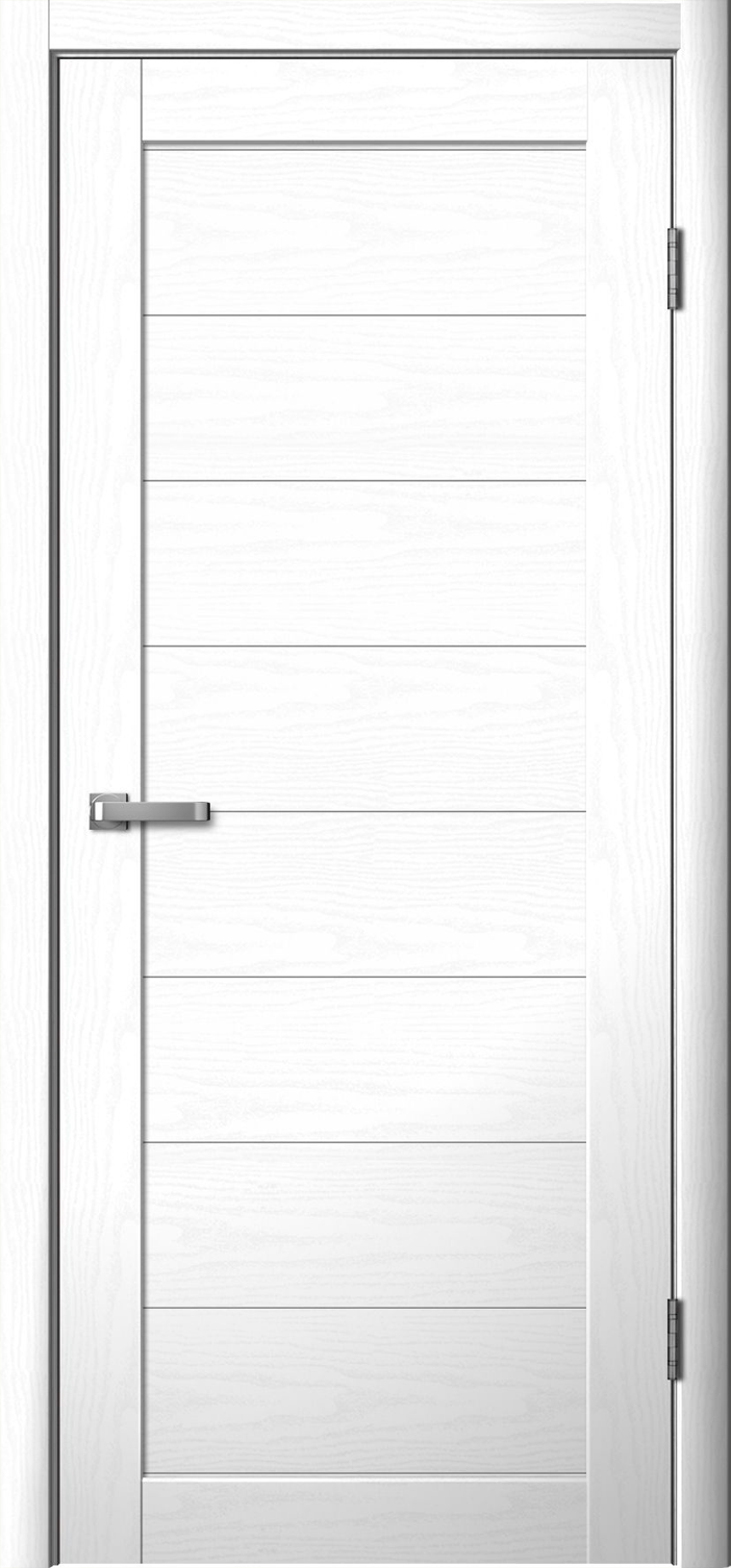 Дверь межкомнатная Ла Стелла 218, цвет белый ясень, экошпон, глухая