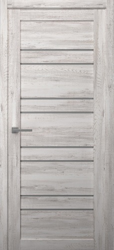 Дверь межкомнатная Альберо (Фрегат) Эко-вуд Дублин, цвет альпийская ель, пленка ПВХ, стекло мателюкс