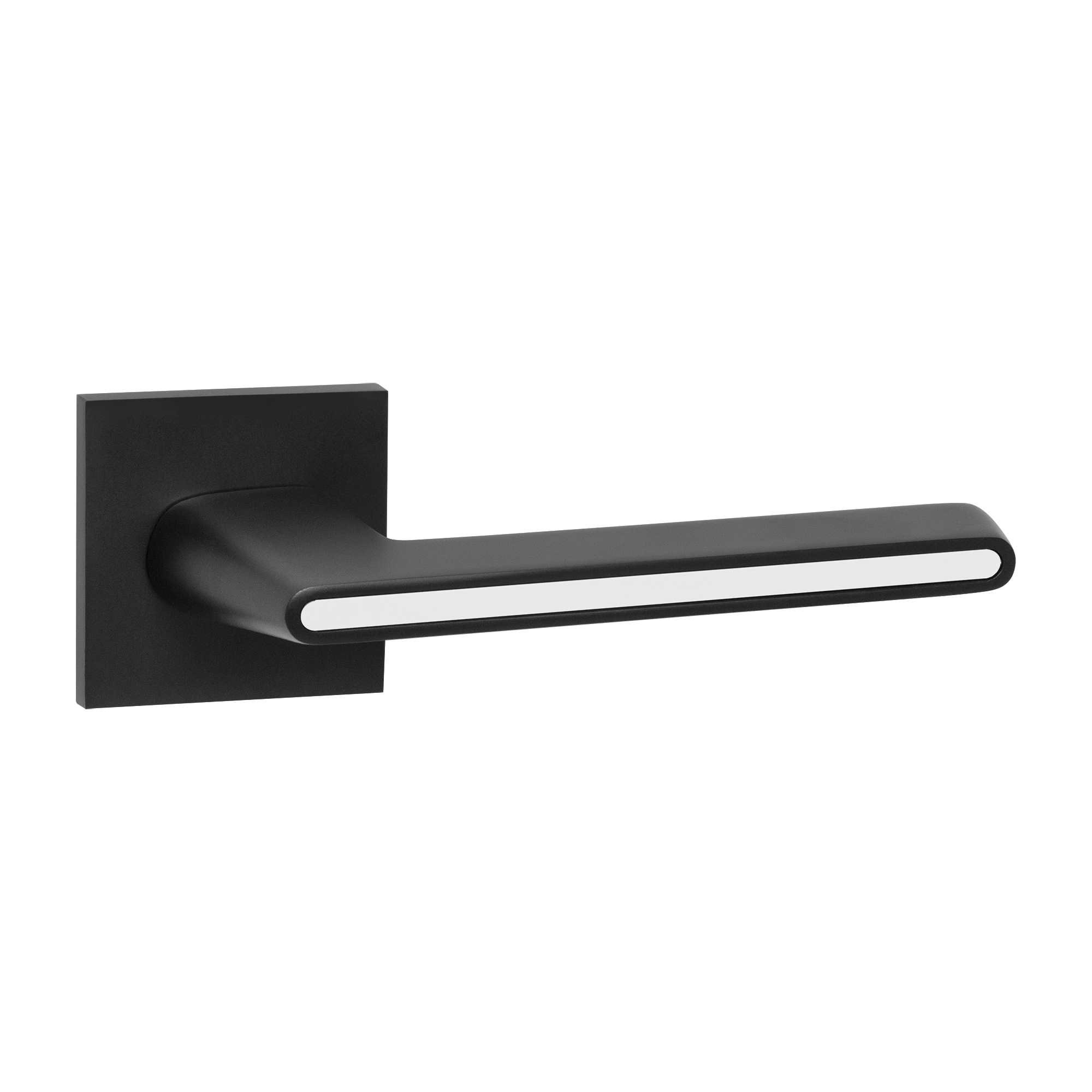 Ручка квадрат Аякс K.JS51.STICK BL/WH-19, цвет черный/белый (гарантия - 6 месяцев)