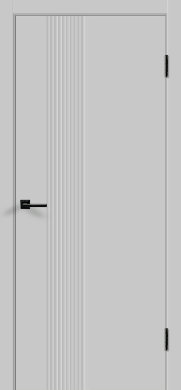 Дверь межкомнатная Велдорис Сканди 3D 1, цвет светло-серый, эмаль, глухая